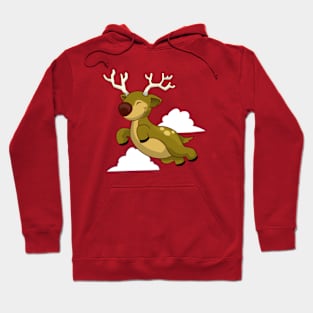 Flying Reindeer Hoodie